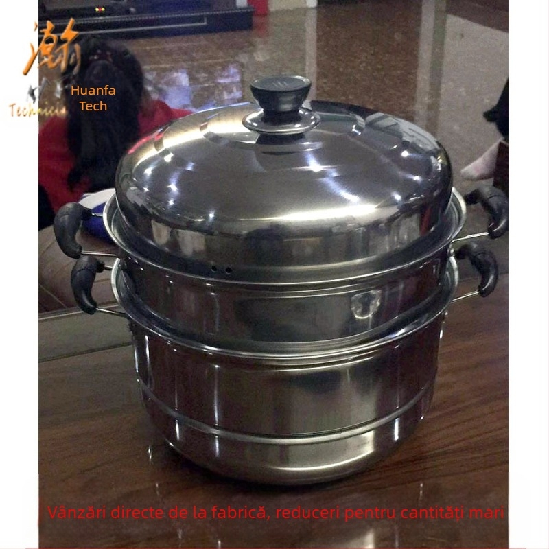 Aburitor de supă multistrat din oțel inoxidabil de 28 cm, auto-vânzare, oală din oțel inoxidabil cu grătar dublu, cadou en-gros