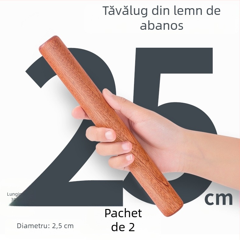 Sucitor din lemn masiv, alungit, piele de găluște, rolă specială de copt, tijă de presiune, sucitor, tăiței de uz casnic