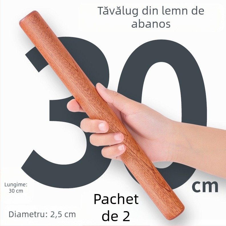 Sucitor din lemn masiv, alungit, piele de găluște, rolă specială de copt, tijă de presiune, sucitor, tăiței de uz casnic