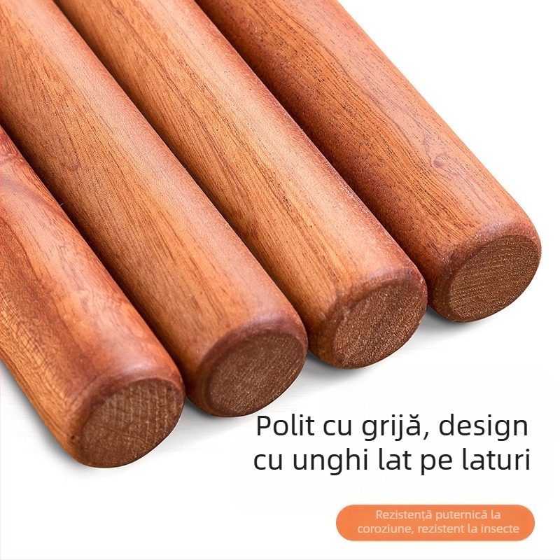 Sucitor din lemn masiv, alungit, piele de găluște, rolă specială de copt, tijă de presiune, sucitor, tăiței de uz casnic