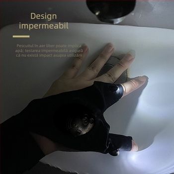 Lanternă cu LED-uri, mănuși de pescuit luminoase, respirabile, iluminare cu jumătate de deget, producători de lanternă cu deget, en-gros, Amazon