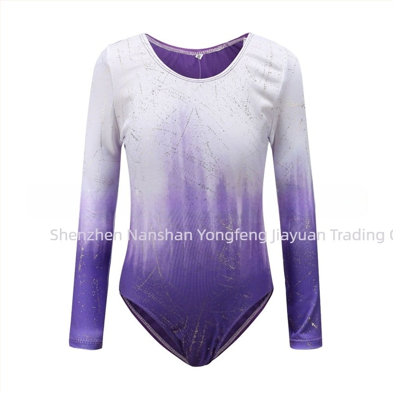 Îmbrăcăminte de gimnastică pentru copii cu elasticitate ridicată, cu mânecă lungă, fete, balet, dans, îmbrăcăminte de gimnastică, îmbrăcăminte de dans, îmbrăcăminte de performanță, dans