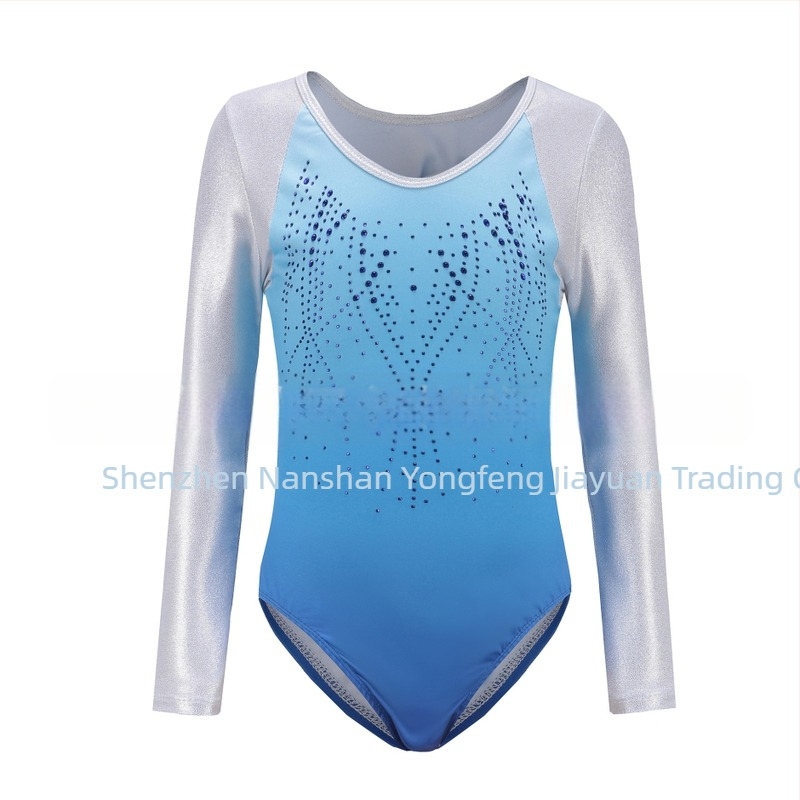 Îmbrăcăminte de gimnastică pentru copii cu elasticitate ridicată, cu mânecă lungă, fete, balet, dans, îmbrăcăminte de gimnastică, îmbrăcăminte de dans, îmbrăcăminte de performanță, dans