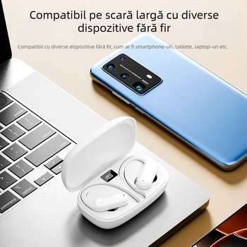 Căști Bluetooth Yf-8 Tws cu cârlig pentru ureche, pentru comerț exterior transfrontalier, fără fir, non-intraauriculare, cu două urechi, pentru sport, cu durată lungă de viață a bateriei