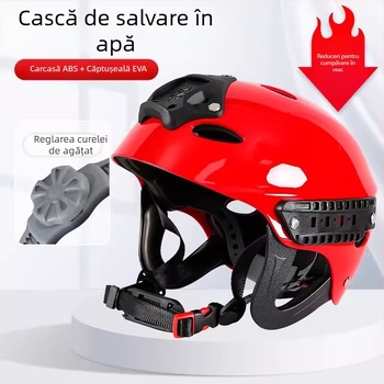 Casca de salvare a vieții în derivă, casca de urgență pentru apă, complet înconjurată, casca anti-coliziune, respirabilă, reglabilă