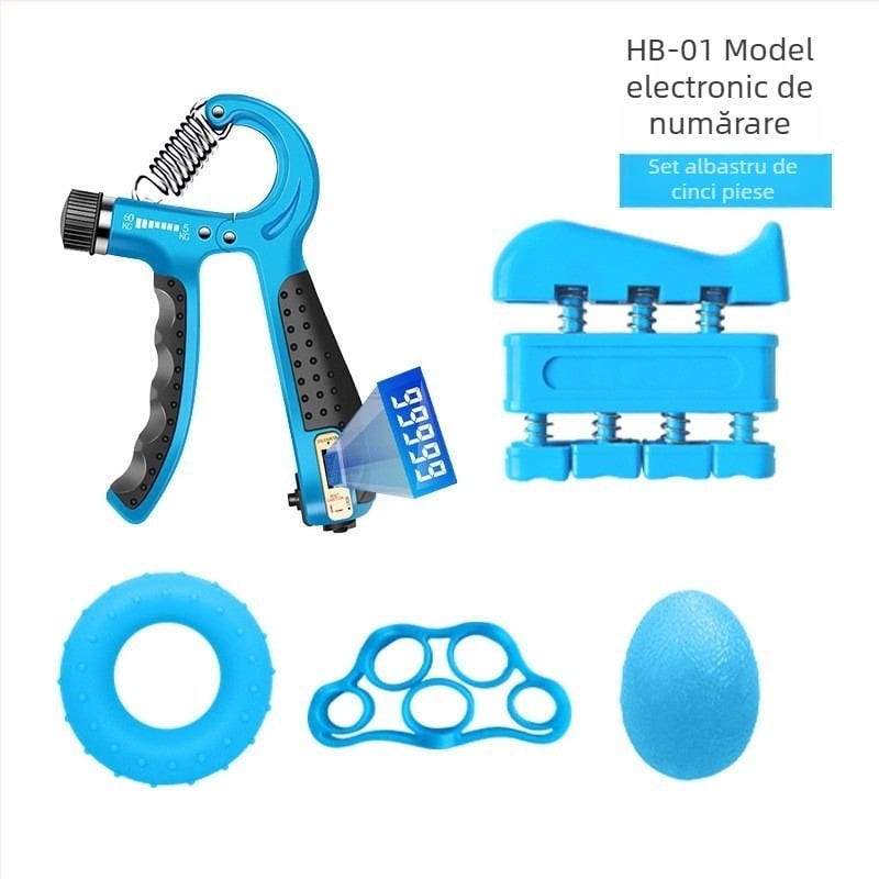 Costum de antrenament pentru degete cu cinci piese, set nou cu cinci degete, inel de prindere din silicon, costum combinat de exerciții de reabilitare