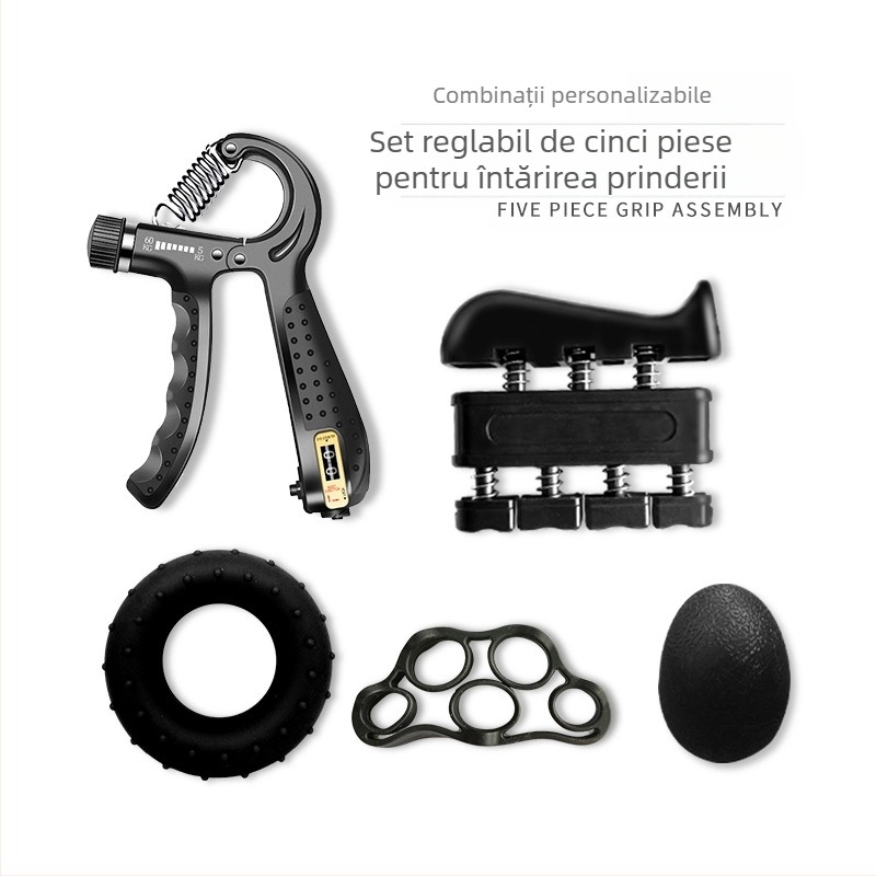 Costum de antrenament pentru degete cu cinci piese, set nou cu cinci degete, inel de prindere din silicon, costum combinat de exerciții de reabilitare