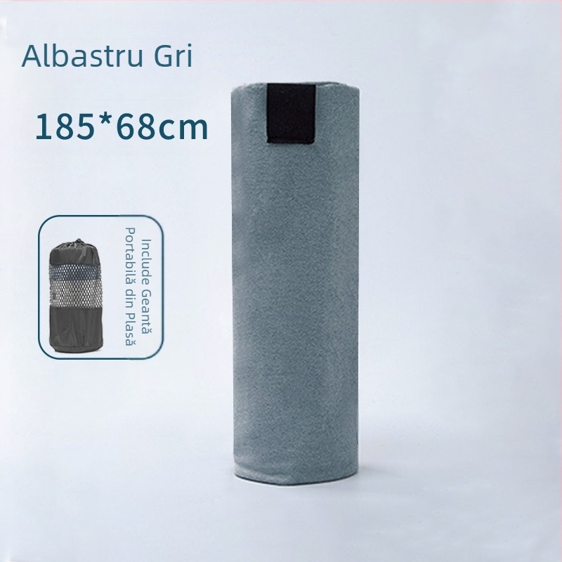 Saltea de yoga portabilă, material textil, ușoară, absorbantă de sudoare, antiderapantă, prosop de yoga pentru interior, prosop de fitness, sport, acasă, yoga