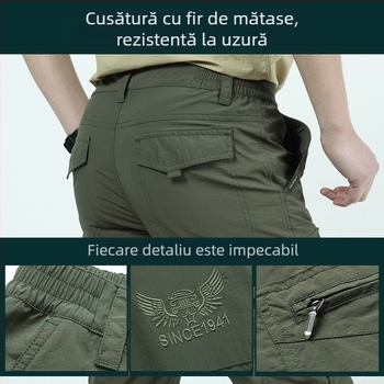 Curea pentru vară, haine cu uscare rapidă, pantaloni, set pentru bărbați, costum subțire de alpinism în aer liber, haine de lucru de mărime mare, 1025