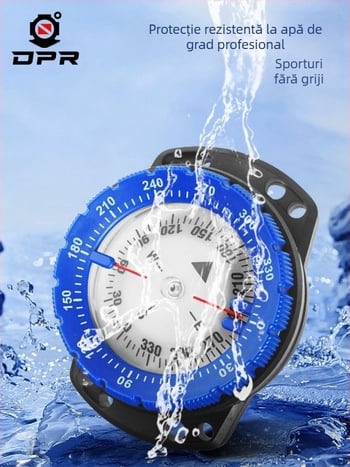 Busolă de scufundări cu indicator, busolă subacvatică, ceas de mână impermeabil, luminos