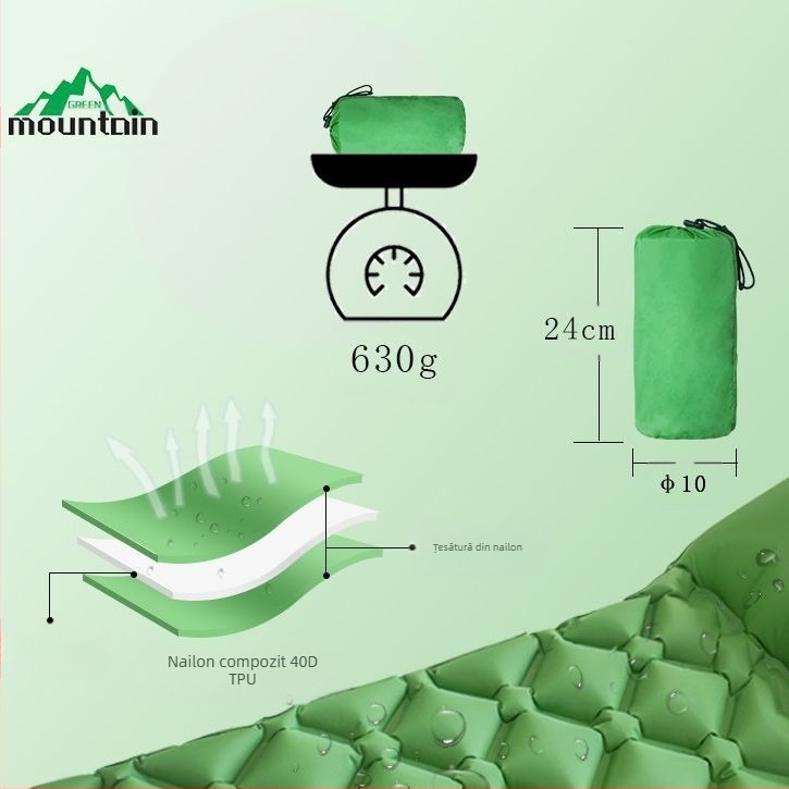 Saltea gonflabilă la fața locului din fabrică, pat gonflabil automat în aer liber, pat gonflabil automat pentru camping, saltea de dormit gonflabilă pentru picioare, saltea rezistentă la umiditate, cort