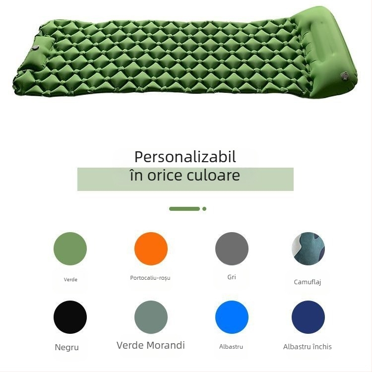 Saltea gonflabilă la fața locului din fabrică, pat gonflabil automat în aer liber, pat gonflabil automat pentru camping, saltea de dormit gonflabilă pentru picioare, saltea rezistentă la umiditate, cort