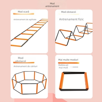 Scară de agilitate fluture multifuncțională, grilă de sărituri, grilă de sărituri pentru copii, baschet, fotbal, ritm de antrenament fizic, echipament de scară cu frânghie