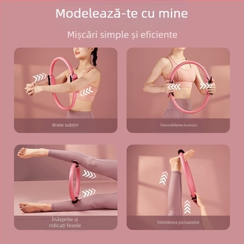 Inel de rezistență pentru yoga și Pilates, inel magic pentru modelarea taliei, artefact de frumusețe, picioare subțiri, șolduri, ridicare, fitness, inel abdominal, echipament de antrenament de bază