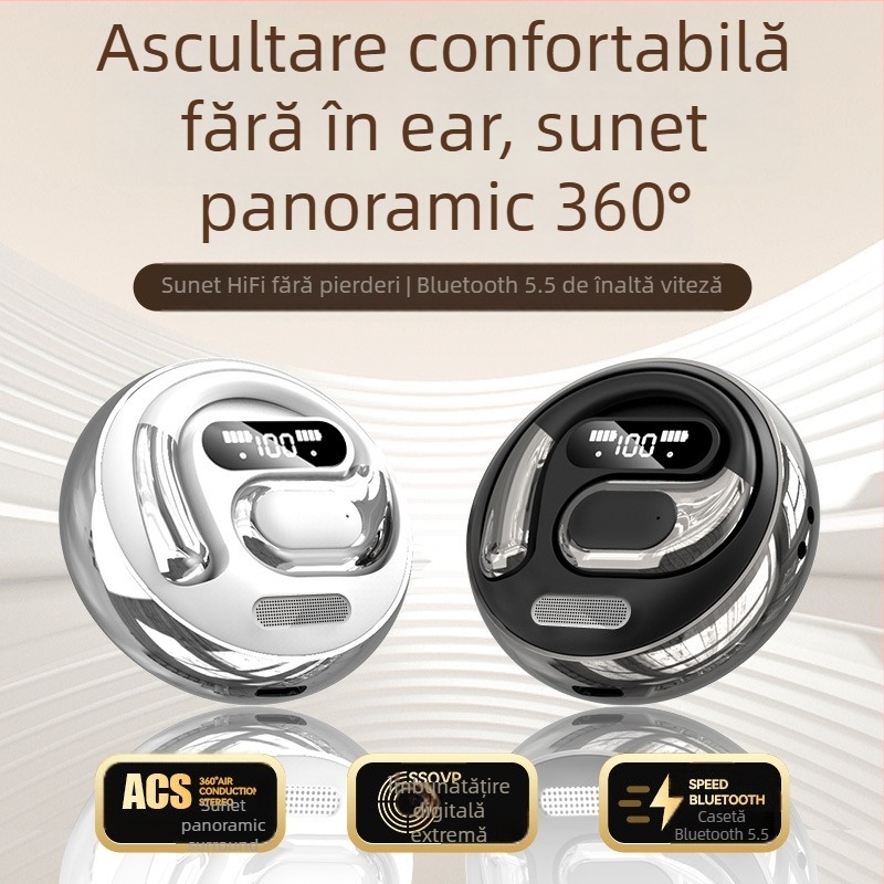 Produs nou 2025 K02-K03 Căști Bluetooth fără fir 5.5 Stereo binaural montat pe ureche M76 Export Model fierbinte Ows