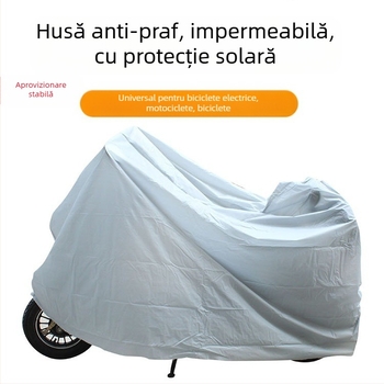 Husă auto PEVA cu un singur strat pentru bicicletă electrică, rezistentă la praf, ploaie și soare, haine pentru bicicletă electrică