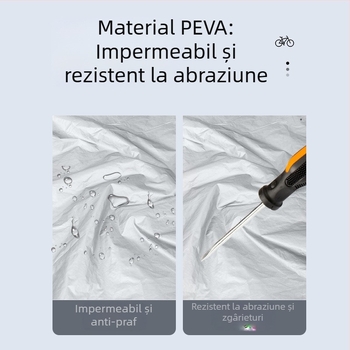 Husă auto PEVA cu un singur strat pentru bicicletă electrică, rezistentă la praf, ploaie și soare, haine pentru bicicletă electrică