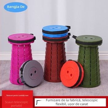 Scaun retractabil în aer liber, scaun pliabil, portabil, scaun retractabil reglabil pentru călătorii, scaun retractabil pentru acasă, scaun de noapte pentru piața de noapte