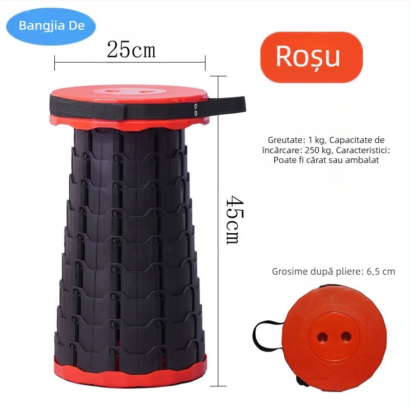 Scaun retractabil în aer liber, scaun pliabil, portabil, scaun retractabil reglabil pentru călătorii, scaun retractabil pentru acasă, scaun de noapte pentru piața de noapte