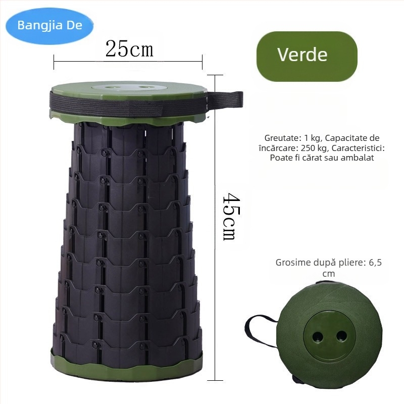 Scaun retractabil în aer liber, scaun pliabil, portabil, scaun retractabil reglabil pentru călătorii, scaun retractabil pentru acasă, scaun de noapte pentru piața de noapte