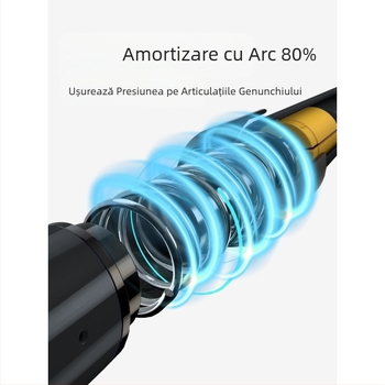 Alpinism baston telescopic pliabil din carbon, baston profesional în aer liber, drumeții, alpinism, echipament anti-alunecare, cârjă