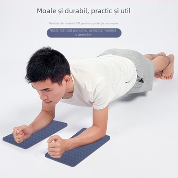 Saltea de yoga dreptunghiulară, suport plat, cotieră, saltea de yoga sport portabilă, saltea de yoga TPE, genunchiere