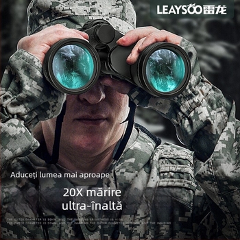 Binoclu Lei cu lamă lungă 20x50, de mare putere, vedere nocturnă HD în lumină slabă, pentru evenimente militare profesionale în aer liber