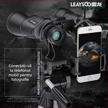 Binoclu Lei cu lamă lungă 20x50, de mare putere, vedere nocturnă HD în lumină slabă, pentru evenimente militare profesionale în aer liber