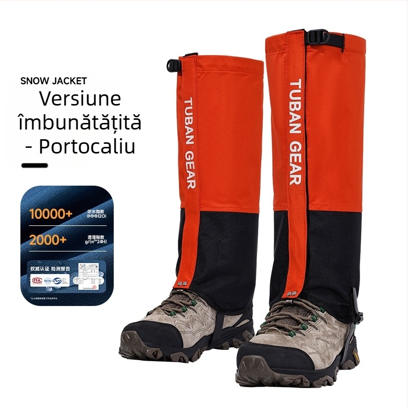 Husă de zăpadă Tuban, husă pentru încălțăminte de drumeții în aer liber, husă impermeabilă și rezistentă la ploaie pentru picioare, pentru băieți și fete, prevenirea nisipului deșertului