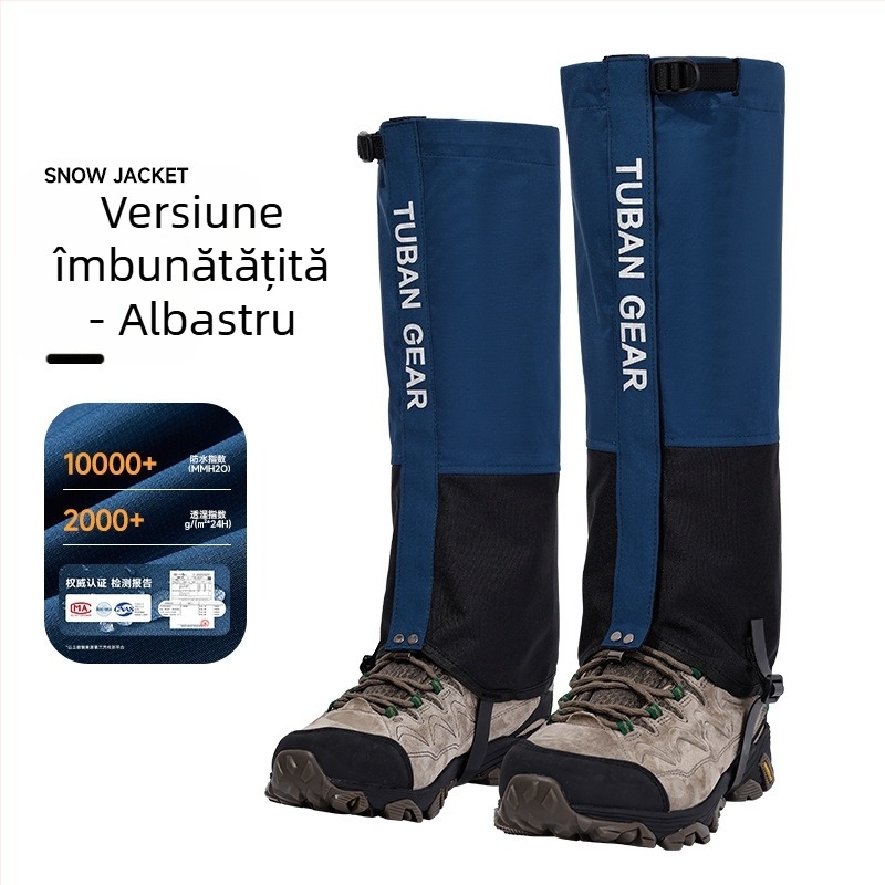 Husă de zăpadă Tuban, husă pentru încălțăminte de drumeții în aer liber, husă impermeabilă și rezistentă la ploaie pentru picioare, pentru băieți și fete, prevenirea nisipului deșertului
