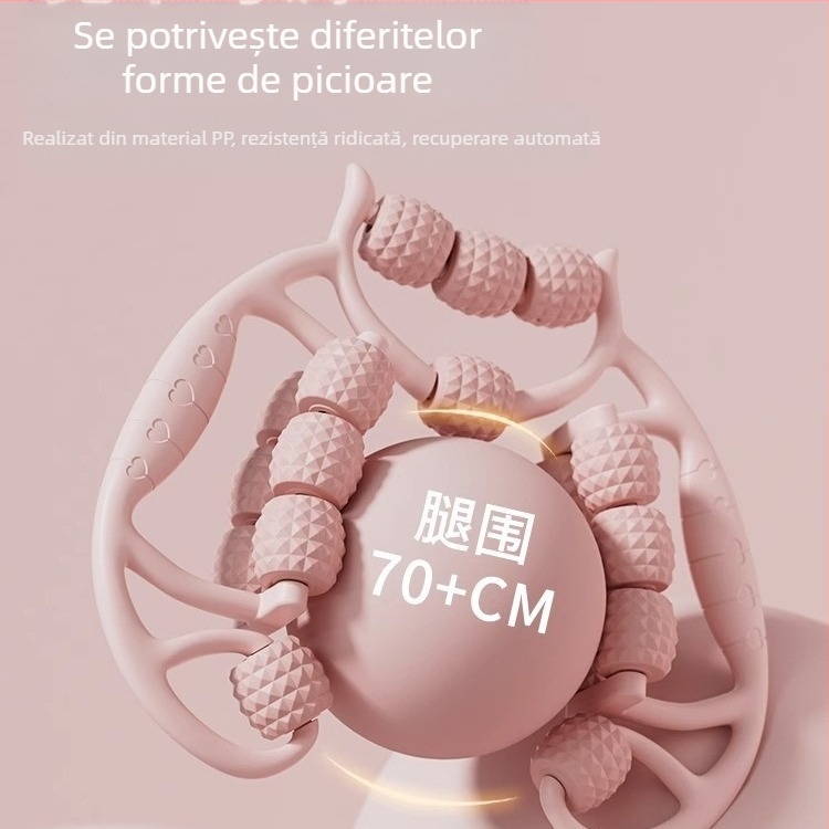 clemă inelară pentru picioare cu 18 roți, masaj pentru picioare, rolă pentru masaj, buzdugan, masaj de relaxare și întindere musculară