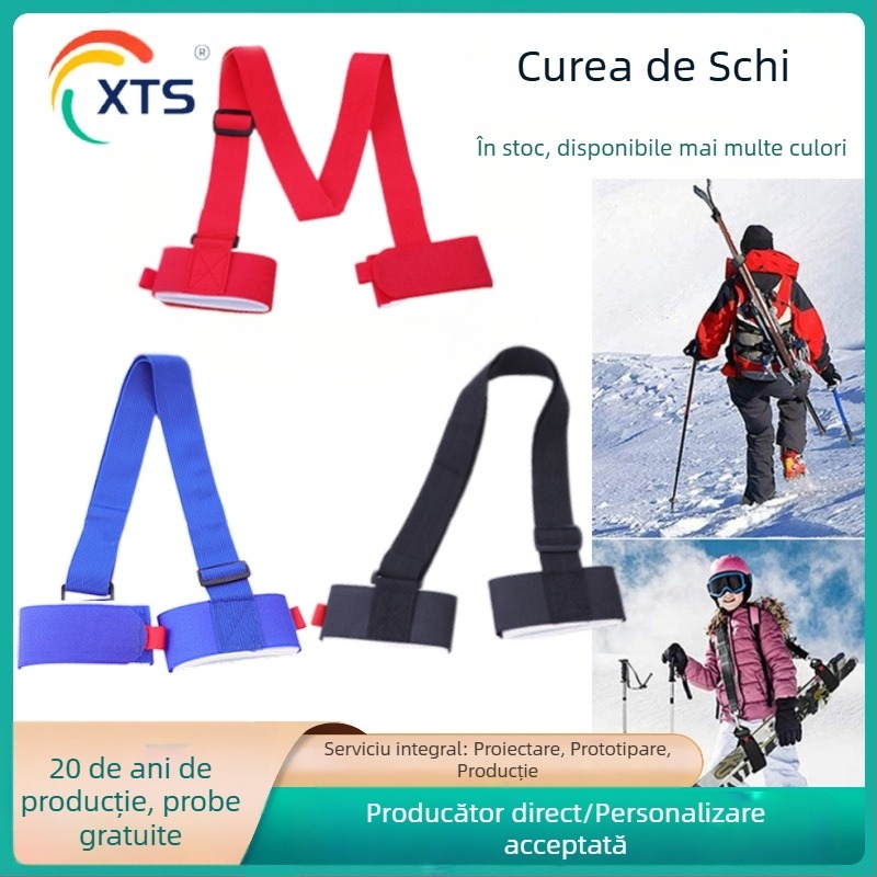 Curea de schi EVA transfrontalieră, curea de schi cu velcro, curea de umăr, portabilă, pentru snowboard, material de scufundări, curea de sanie, en-gros