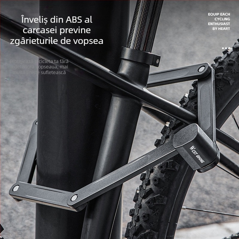 Lacăt pliabil pentru bicicletă de munte West Rider, lacăt pentru bicicletă, lacăt pentru mașină de drum, lacăt pentru motocicletă, lacăt pentru mașină electrică, echipament antifurt