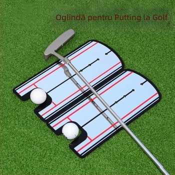 oglindă pentru putter de golf, corector de postură pentru începători, corector de acțiune, ajutor pentru exersarea putterului de golf