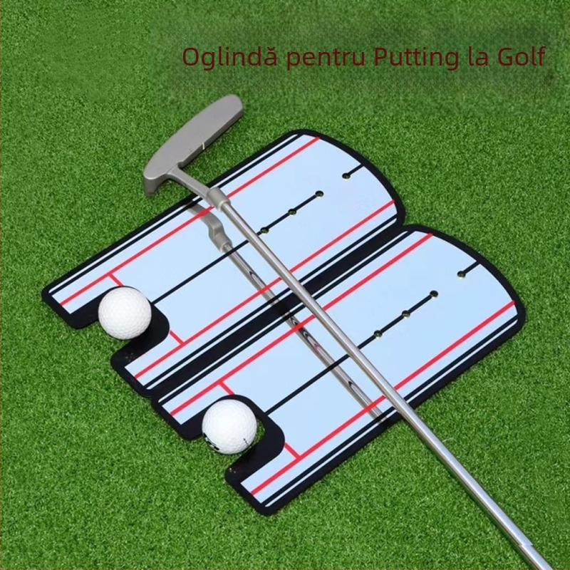 oglindă pentru putter de golf, corector de postură pentru începători, corector de acțiune, ajutor pentru exersarea putterului de golf