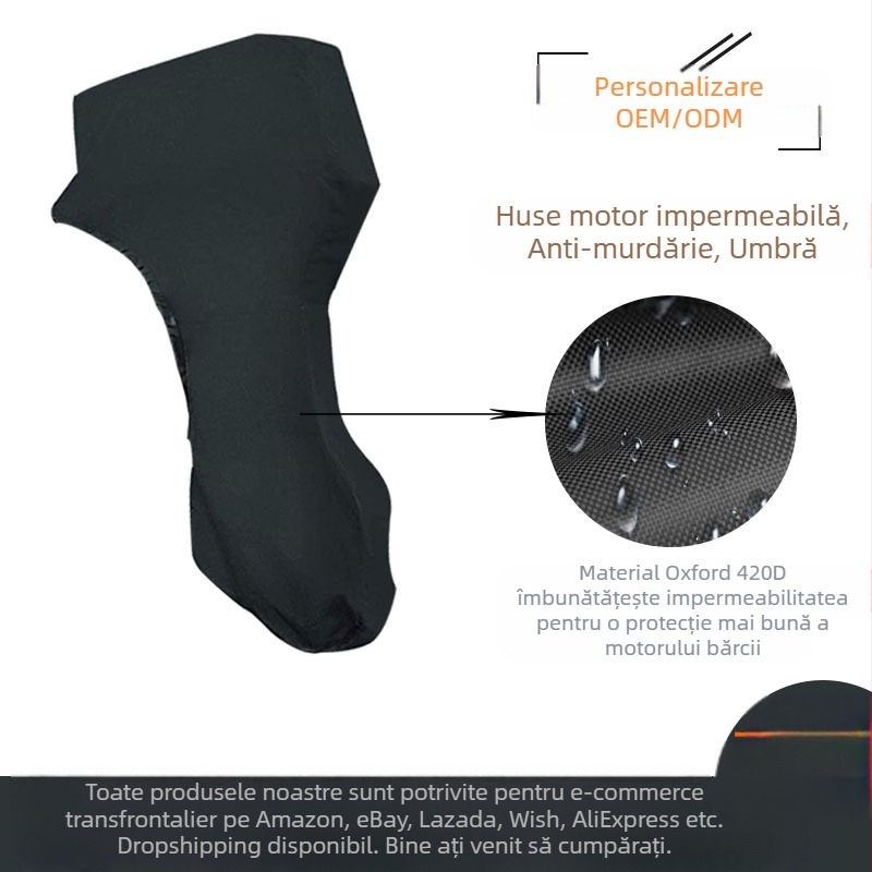 Husă de protecție pentru motorul mașinii de agățat cu palete transfrontaliere, husă exterioară pentru mașină, husă de praf, impermeabilă, rezistentă la ploaie, husă exterioară pentru iaht
