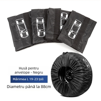 Husă de protecție pentru anvelope auto, din tafta 190T, vânzare la nivel transfrontalieră, husă de rezervă pentru anvelope de zăpadă, husă de depozitare pentru roți
