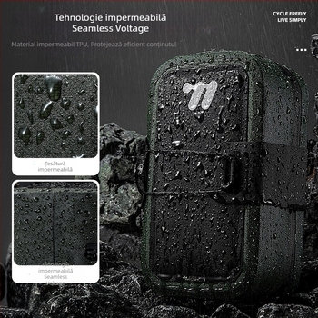 West Rider Geantă de bicicletă cu autoblocare Geantă de șa pentru bicicletă de munte, autostradă, impermeabilă Geantă de depozitare portabilă pentru scule Geantă de pernă