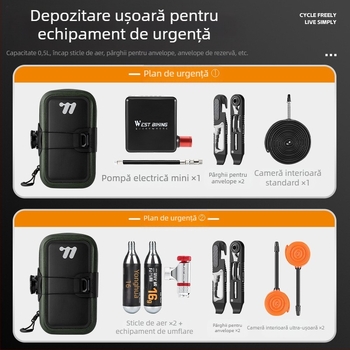 West Rider Geantă de bicicletă cu autoblocare Geantă de șa pentru bicicletă de munte, autostradă, impermeabilă Geantă de depozitare portabilă pentru scule Geantă de pernă