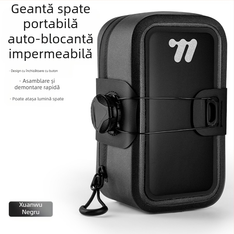 West Rider Geantă de bicicletă cu autoblocare Geantă de șa pentru bicicletă de munte, autostradă, impermeabilă Geantă de depozitare portabilă pentru scule Geantă de pernă
