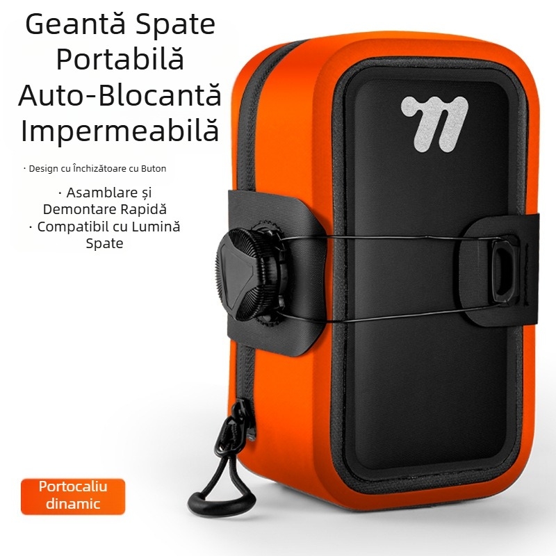 West Rider Geantă de bicicletă cu autoblocare Geantă de șa pentru bicicletă de munte, autostradă, impermeabilă Geantă de depozitare portabilă pentru scule Geantă de pernă