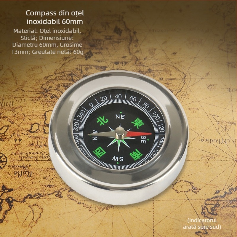 Busolă în aer liber ceas de buzunar de înaltă precizie multifuncțională student precis impermeabil sport mașină nord busolă instrument