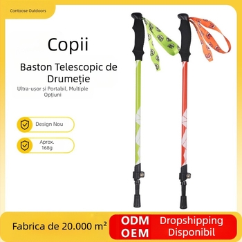 [Fabrică] Baston de pescuit pentru copii, pliabil, antiderapant, din aliaj de aluminiu, multifuncțional, pentru drumeții, dintr-o singură bucată, generație en-gros