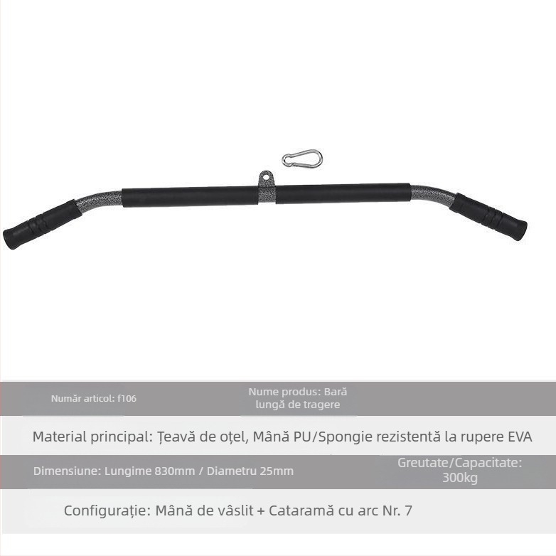 Tijă de tracțiune lungă nouă, tijă de tracțiune dreaptă, tijă de tracțiune înaltă, accesorii pentru echipamente de fitness, mâner, bară de antrenament cu greutate, bară cu haltere