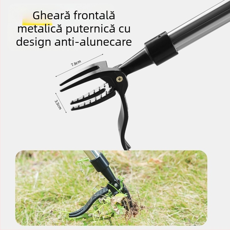 Amazon New Straw Puller Foot Step-free Bend-over Weed Hook Home Gardening Burei și înrădăcinare lopată verticală pentru buruieni Puller