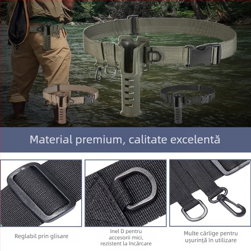 Suport pentru undiță en-gros, curea pentru undiță, suport pentru undiță Luya, suport pentru talie pentru echipamente de pescuit Sandy, suport pentru undiță, curea pentru talie, suport pentru undiță