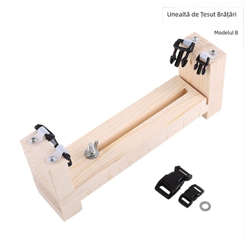 Amazon, vânzare fierbinte, umbrelă, frânghie, împletitură de brățări, suport pentru țesător DIY, instrumente de fixare a colierelor, masă de împletitură, cadru din lemn