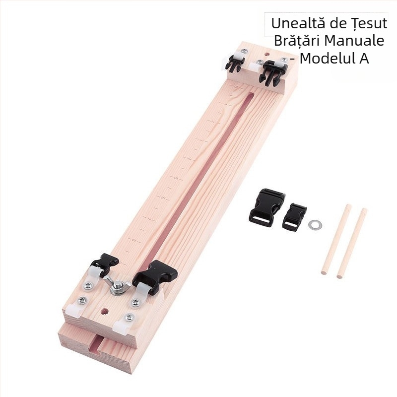 Amazon, vânzare fierbinte, umbrelă, frânghie, împletitură de brățări, suport pentru țesător DIY, instrumente de fixare a colierelor, masă de împletitură, cadru din lemn