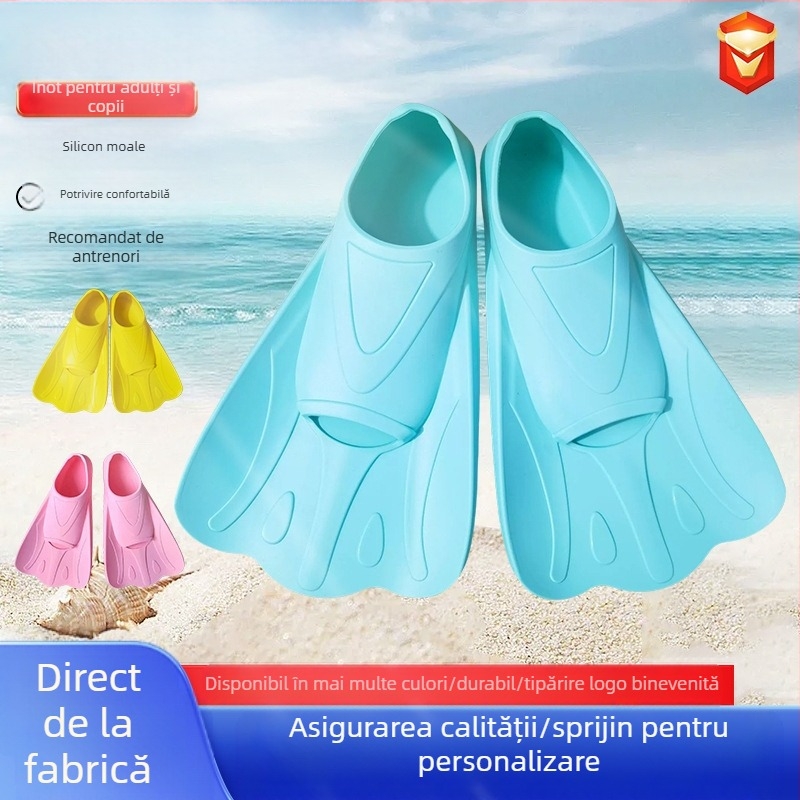 Înot din silicon, pantofi de înot freestyle, tip broască, antrenament pentru scufundări, înotătoare scurte speciale pentru bărbați și femei, pantofi de broască cu picior de rață, en-gros