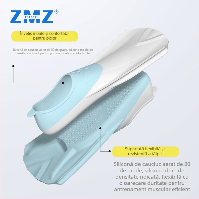 Aripioare din silicon, personalizate, colorate, pentru antrenament de scufundări, bras, pentru copii, înot, scufundări libere